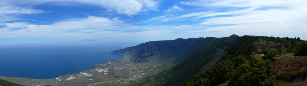 El Hierro - Panorama vom Pico Malpaso (Valle del Golfo)
