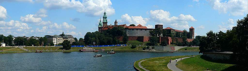 Krakau - Panorama 3 (Wawel und Weichsel)